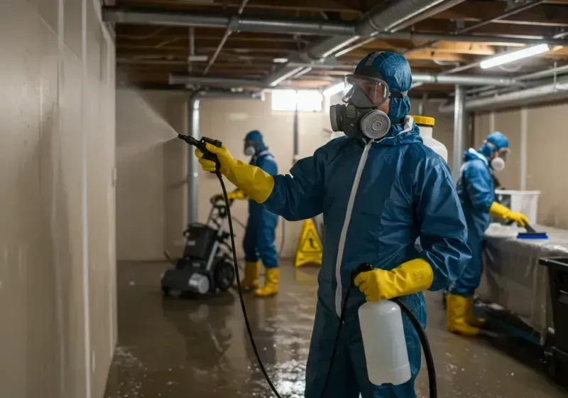 Basement Sanitization and Antimicrobial Treatment process in Gaines County, TX